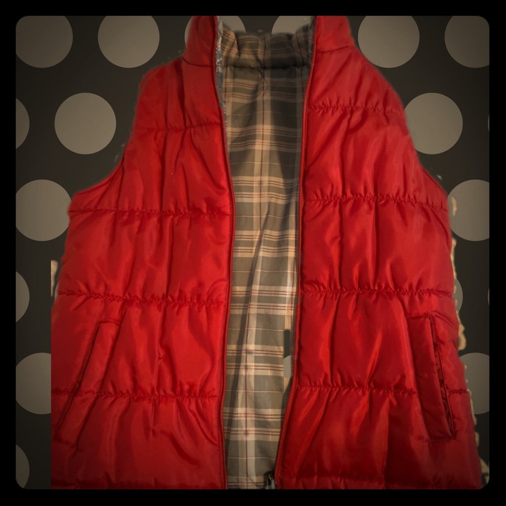 Red, Reversible, Puffy Vest